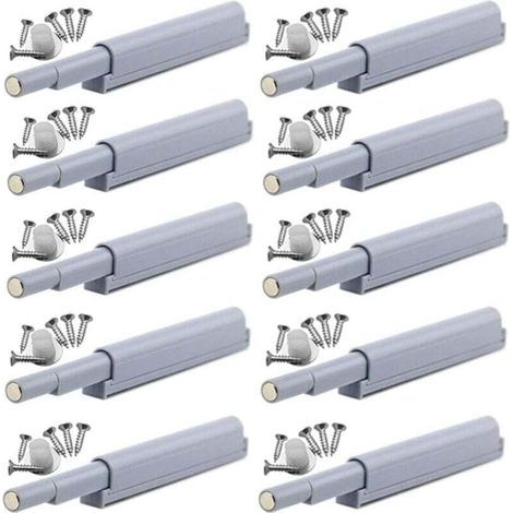 Appuyez pour ouvrir magnétique loquets Fermetures magnétiques push-open ouvre et ferme la porte avec une simple pression (10 pièces),de (1/5)