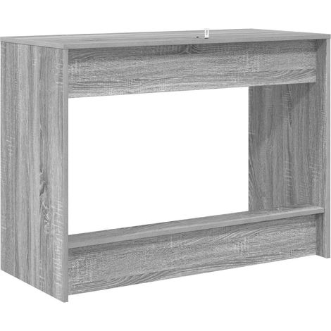 Bureau Table de travail Table d'écriture de lit Gris Sonoma 100 x 45 x 75 cm Bois d'ingénierie (1/5)