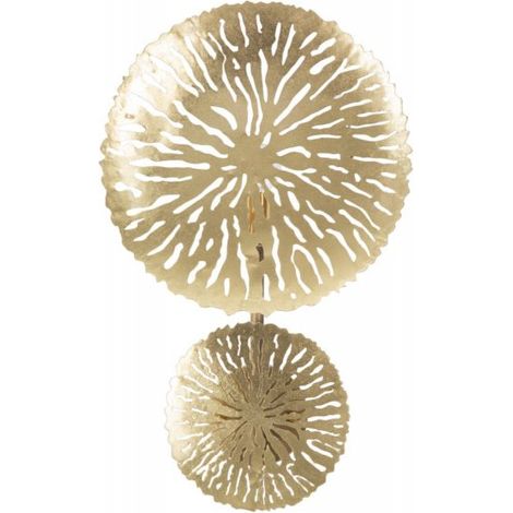 Lampada da muro struttura in metallo color oro per interni (1/6)