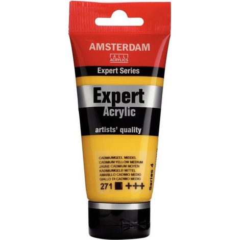 Peinture acrylique - Royal Talens - AMSTERDAM EXPERT - 75ml - Jaune Cadmium Moyen - Mat (1/2)