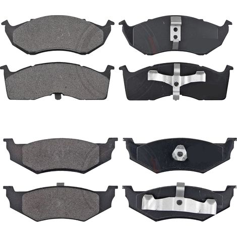 KIT PASTIGLIE FRENO ANTERIORI E POSTERIORI compatibile con DODGE NEON II / PASTIGLIE FRENANTI AUTO OEM FDB1098,FDB1099 / SOSTITUZIONE DIRETTA / BASSA POLVERE / SILENZIOSO (1/4)