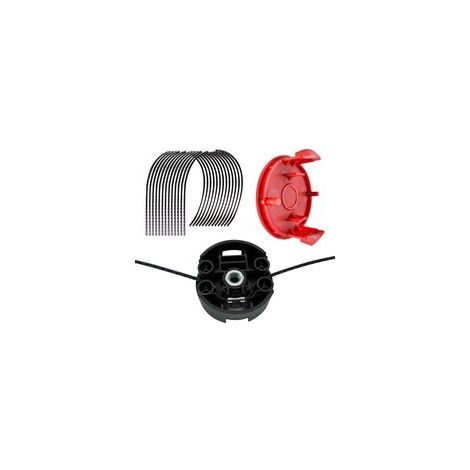 F016800431 Fil de débroussailleuse de Rechange pour débroussailleuse AFS 23-37 37 cm x 3,5 mm avec Couvercle de Bobine F016F04841, tête de Coupe F016F04839 (12 pièces) (1/4)