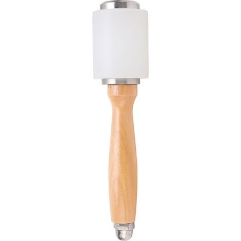 Marteau de Sculpture sur Cuir en Nylon avec Manche en Bois - Outil Artisanal pour Atelier de Maroquinerie