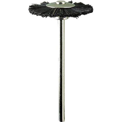 Brosse en crin diametre 21mm sur tige - diametre du mandrin 2.35mm