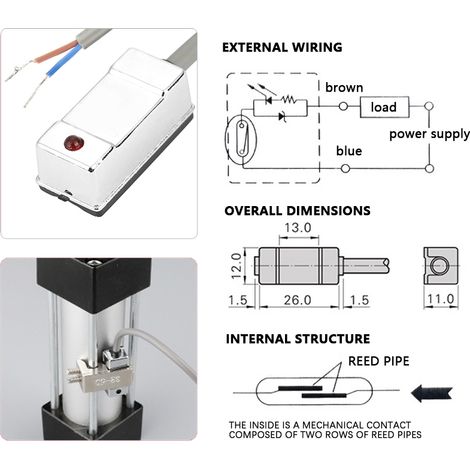 Der magnetische Zylindersensor CS1-U eignet sich für SU-, SC-, SI-, MAL-, MA- und andere Zylindertypen. (1/5)