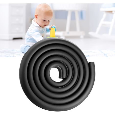 Flexibler NBR-Tischkantenschutz, dick, L-förmig und geruchlos – 2 Meter, Schwarz (1/5)