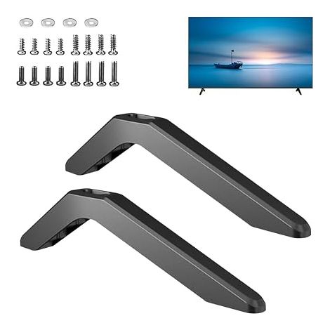Universal TV Base Pedestal Stands, Universal TV Stand, Smart TV Table Mount with Screws, Universal TV Stand for Most 32 40 49 50 55 Inch TVs (1/5)