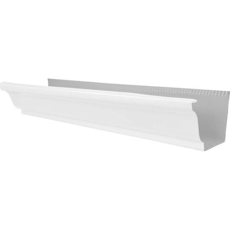 Gouttière corniche G300 aluminium blanc - RAL9010 - ALUHOME
