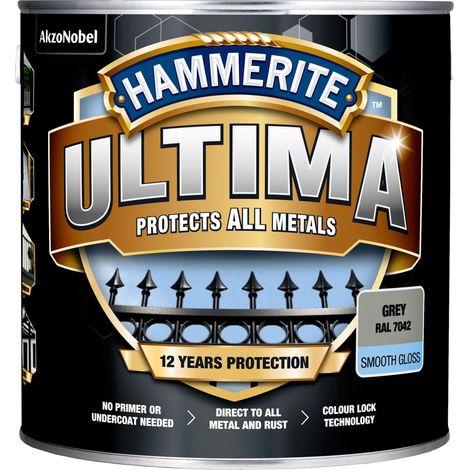 Pintura hammerite ultima smooth gris 6 kilogramos