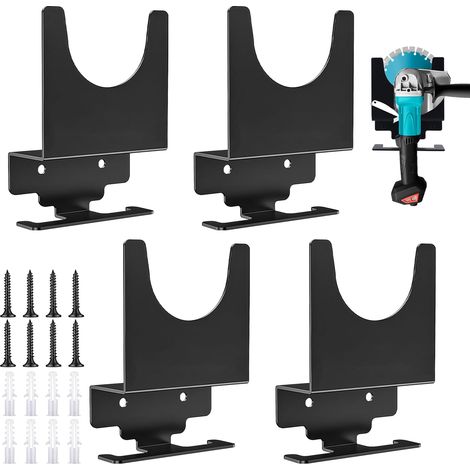Support pour meuleuse d'angle, 4 pièces porte-outils avec organisateur, support mural pour rangement d'outils, accessoires multifonctionnels, garage ou atelier (1/5)