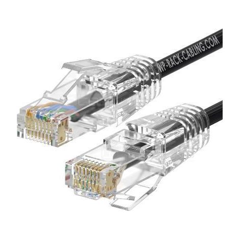 WP Europe Cavo Patch Cat.6A U/UTP Slim LSZH RJ-45 AWG28/7 500MHz 0,5M Nero