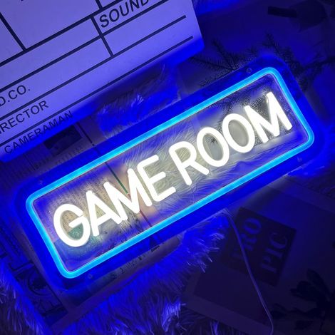 Enseigne lumineuse LED au néon, alimentée par USB, pour chambre, salle de jeux, bar, fêtes et mur, application domestique polyvalente dans différents espaces.-AquaForge (1/5)