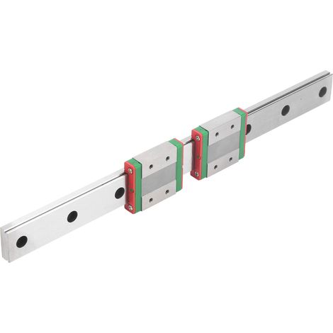 Miniatur-Verbreiterungsschieber aus Edelstahl für Linearführungsschienen im Transportwesen MGW12C‑300‑2R (1/5)
