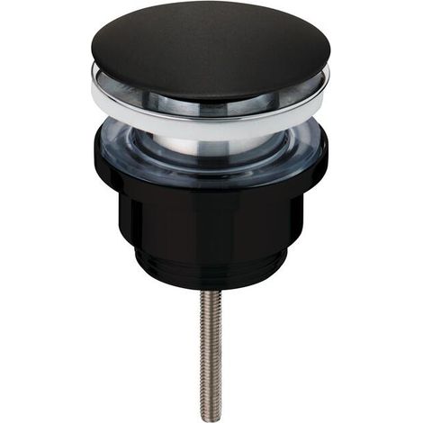 Wirquin Bonde Lavabo universelle laiton Quick-Clac noir mat