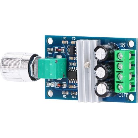 Konvolut von 2 PWM-Motordrehzahlreglern, DC 6V-28V 3A, Schaltmodul (1/5)
