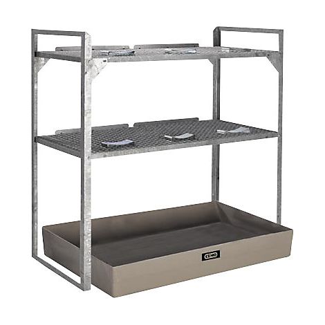CEMO  722798  CEMO  Rayonnage pour fûts et bidons  avec cuve (1/2)