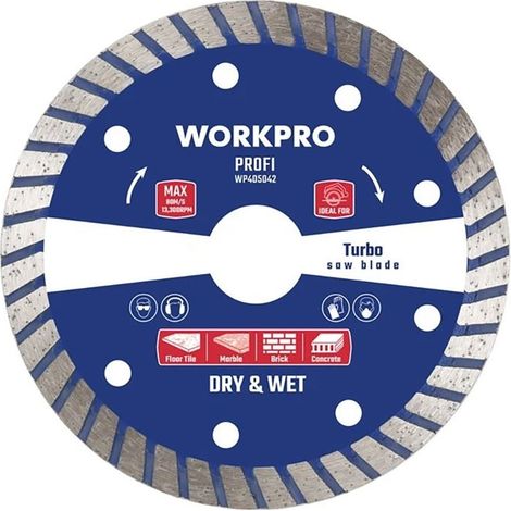 Workpro Disco de Corte diamantado Profi Turbo - Marca EAN: 6914280035154 (1/3)
