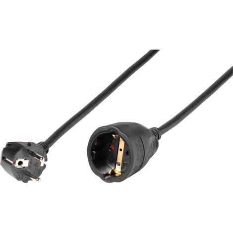 Alargador eléctrico Vivanco vvelextschmf1000k 10 m schuko
