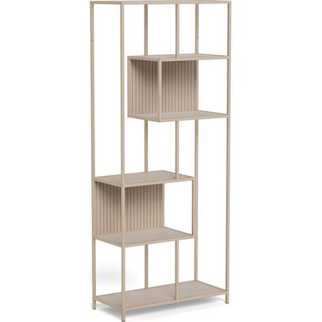 Estantería Norsica Sevferi 192, Gris, Abierto, Metal, MDF, Número de puertas: 0, Número de cajones: 0, 185x77x35cm (1/5)
