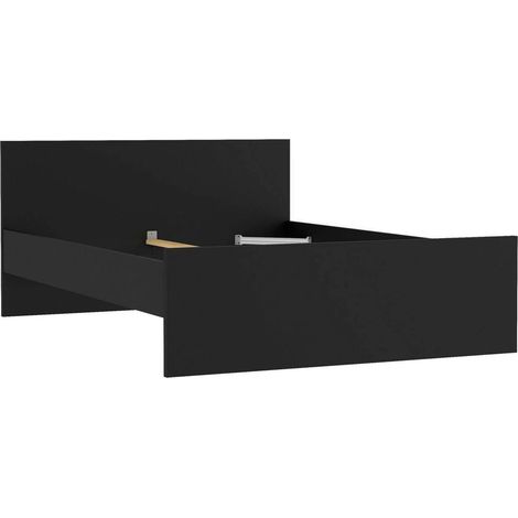 Letto Piazza e Mezza Gustava, Dimensione Materasso 140x190 cm, Piazza e Mezza, Nero