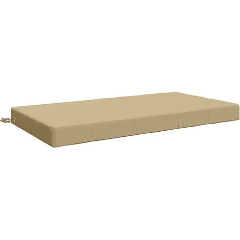 Almohada para el asiento SOEST 100% Poliéster Beige vidaXL (1/5)