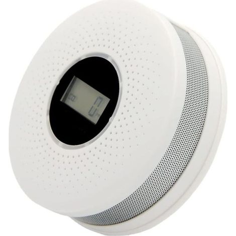 Détecteur de monoxyde de carbone, de fumée et d'incendie, capteur photoélectrique, alarme de sécurité intégrée et détecteur de CO haute sensibilité (1/5)