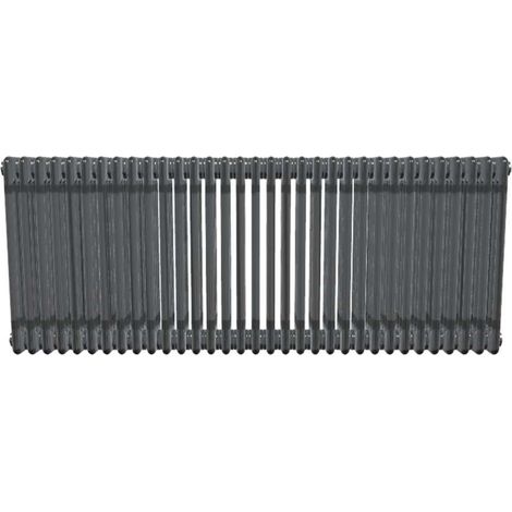 Bircham - Raw Metal Column Radiator H600mm x W1511mm 4 Column (1/2)
