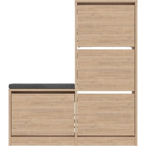 Holzschuhmöbel "Dude" - 105 x 26 x 118 cm - Braun