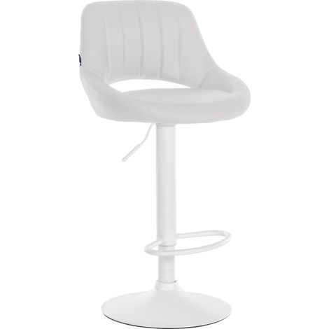 Sgabello da Bar Milet in Pelle Sintetica bianco bianco
