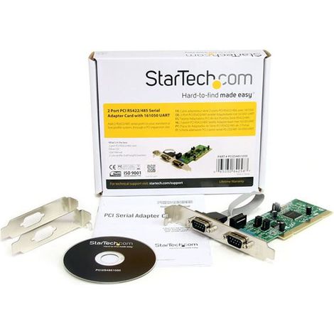 StarTech.com 2 Port Serielle RS422/485 PCI Schnittstellenkarte mit 161050 UART