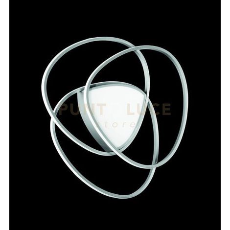 PLAFONIERA ROSE MEDIA SILVER 4000K 5685lm 70w DIMMERABILE D.67CM