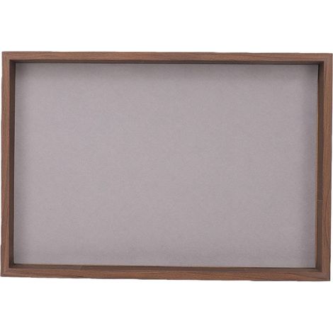 Organisateur de Plateau de Présentation de Bijoux en Noyer, 35x24x2.5cm (1/5)