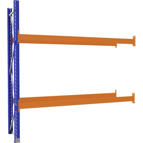 eurokraft pro, Rayonnage à palettes en acier, bleu/orange, h x