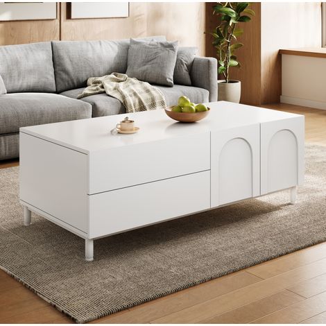 Tavolino contenitore con 2 cassetti e 2 ante OKMYHOME (1/5)