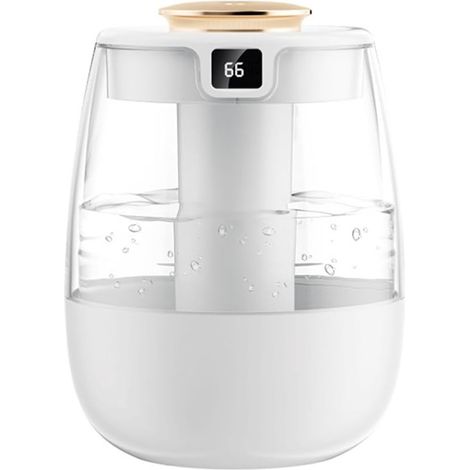 Humidificador para dormitorio - 1,8 L - Humidificador de vapor frío - Con luz nocturna - Hogar y plantas - Humidificador para habitación de bebé - Silencioso - Apagado automático por bajo nivel de agu