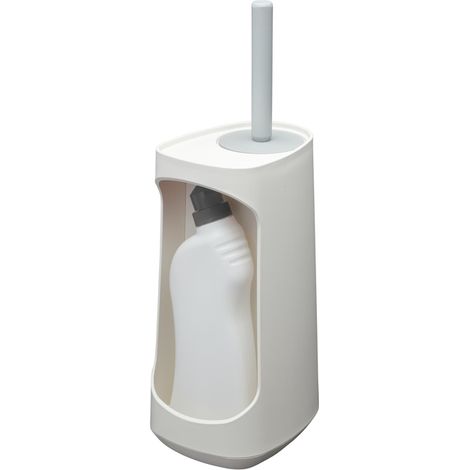 Tiger Tess Brosse WC - avec rangement - brosse Swoop flexible - Blanc gris clair (1/5)