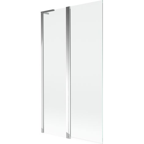 Mur pare-baignoire Mexen Mist L 2 volets 100 x 150 cm, transparent, chrome - 8A9L-100-011-01-00 (1/5)
