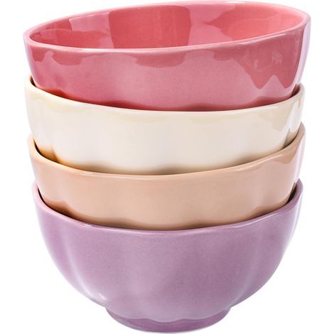 Set aus 4 Keramik-Reisschalen, 12 cm (4,72 Zoll) (1/5)