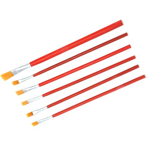 Ensemble de 6 pinceaux multifonctionnels à poils anti-perte pour aquarelle, destinés aux peintres et aux étudiants. (1/5)