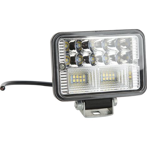 Projecteur LED carré de 4,3 pouces, étanche IP67, antichoc et dissipateur thermique, pour camions, SUV et véhicules tout-terrain. (1/5)