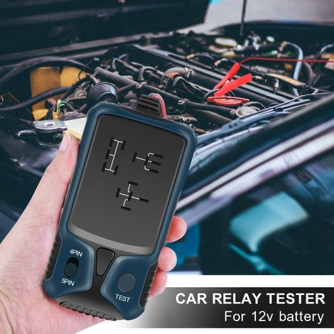 Testeur de relais automobile 12 V, testeur de batterie, testeur de relais électronique automobile, indicateur lumineux LED, vérificateur de batterie de voiture (1/5)