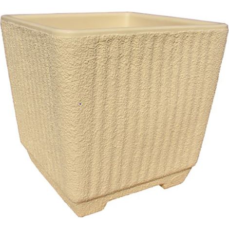 Bac carré episcia double paroi 67L – Réserve d'eau intégrée – Plastique – 40x42x40 cm – Pour intérieur et extérieur – Bellijardin (1/2)