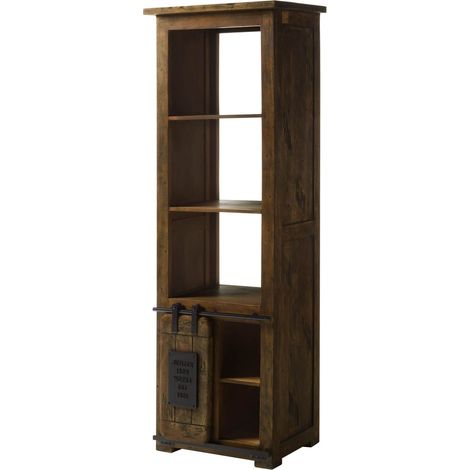 Bücherregal Mango 60x45x180 braun lackiert RAILWAY 404