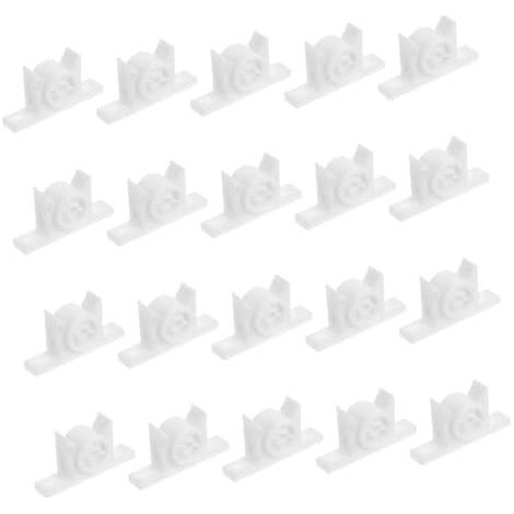 20ensembles Loquet De Porte Placard Plastique Loquets à Billes Pour Fermeture Silencieuse Lot Armoires Et Cloisons Blanc - (1/5)