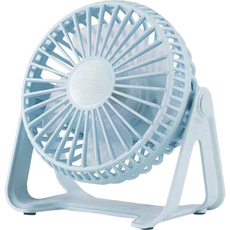 1 Ventilateur, 3 vitesses, pales cycloniques, rotation 360°, batterie 2800mAh, bureau, résidence étudiante (1/5)
