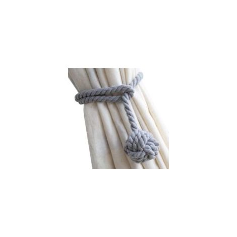 Sujetadores de cortinas decorativos hechos a mano con cuerda de algodón natural - Crezuo