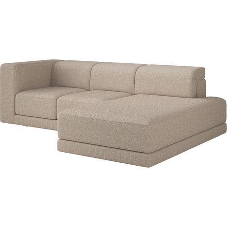Selsey Novals - Ecksofa L-Form, 4-Sitzer, rechts, Bouclé Hellbeige, 278 cm (1/5)