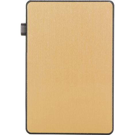 Porte-cartes de visite de voyage anti-vol étui à cartes de crédit pour affaires, or X-64 (1/5)