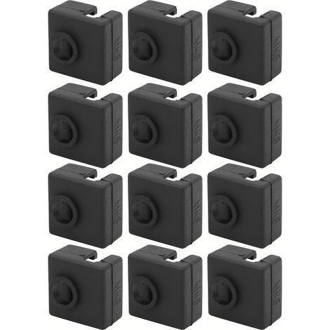 12 Stück Heizblockabdeckungen, Heizkappen aus Aluminium, Silikon-Sockenhüllen, hitzebeständig bis 280 °C, für MK7/8/9 (1/5)