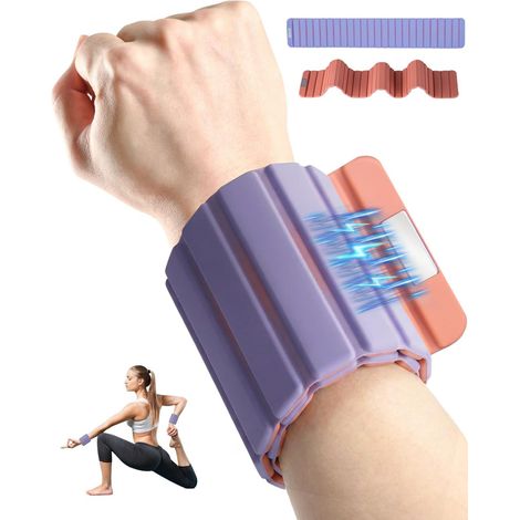 Wrist Weights, [Magnetic - 1 Pair/1KG] Ankle Weights, Ankle Weights, Waterproof Silicone Material, for Walking, Yoga, Running, Pilates, Swimming, Gym